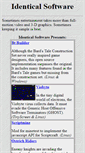 Mobile Screenshot of identicalsoftware.com