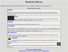 Tablet Screenshot of identicalsoftware.com